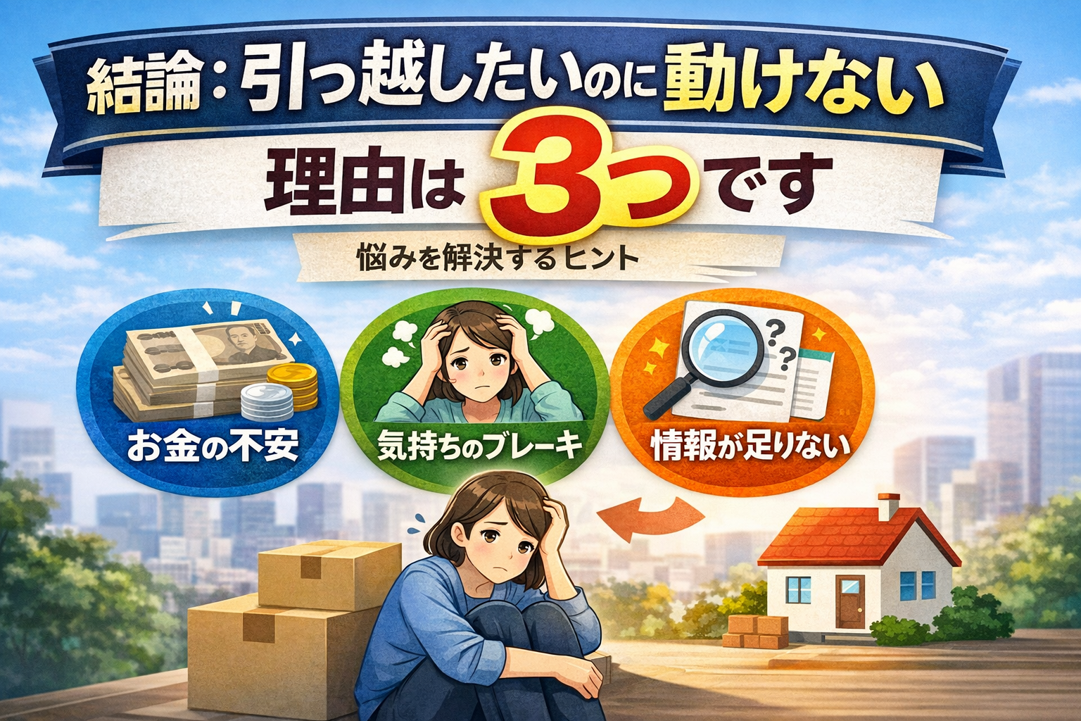 引っ越したいのに動けない…その理由は〇〇です【体験ベース】