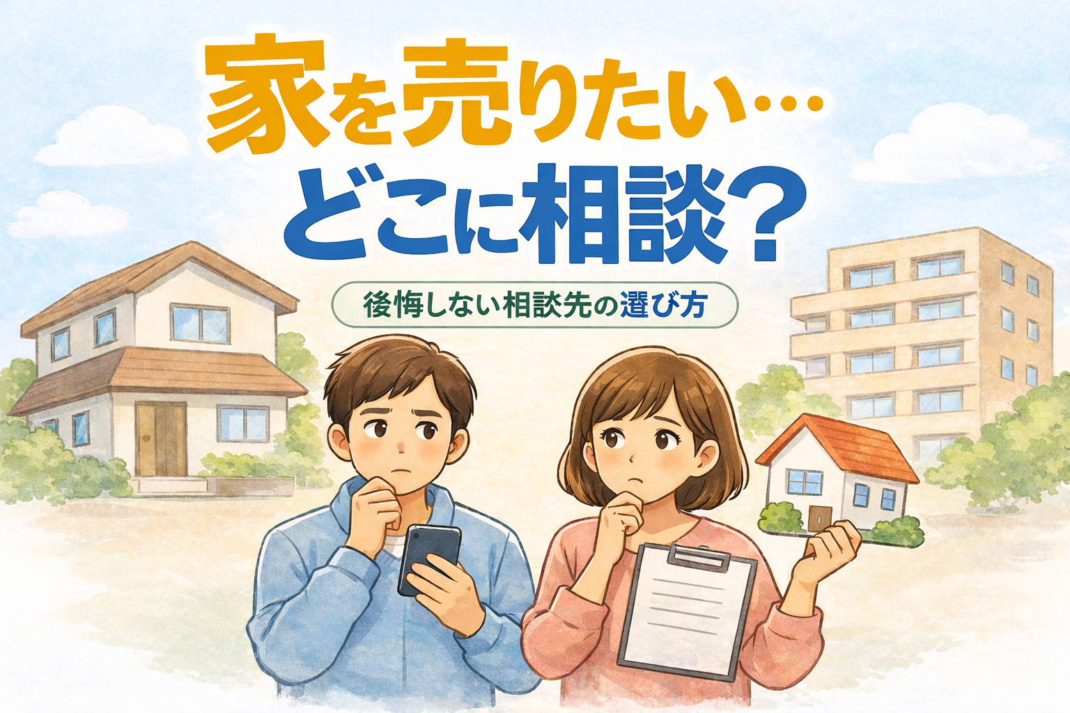 家を売りたい…どこに相談？後悔しない相談先の選び方