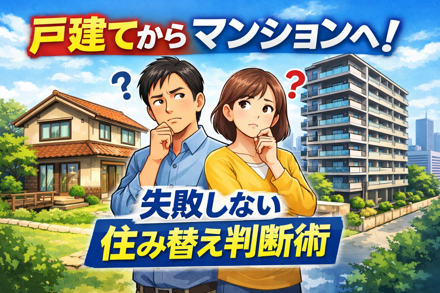 戸建てからマンションは正解？失敗しない住み替え術
