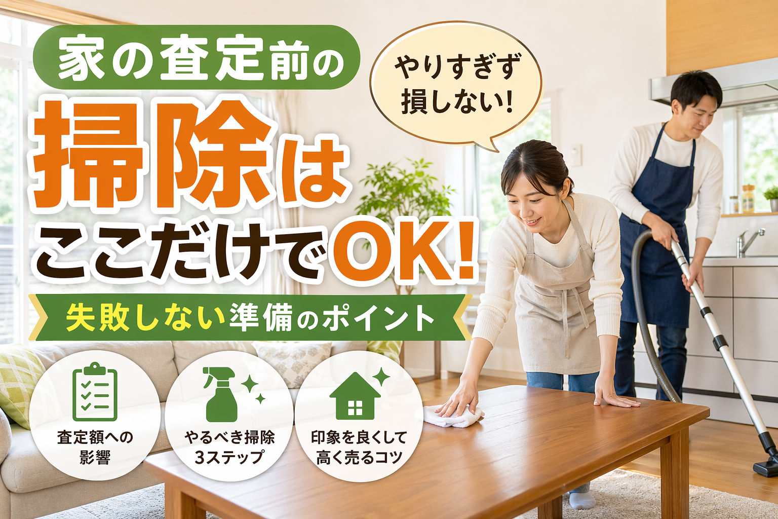 家の査定前の掃除はここだけでOK｜損しない準備ガイド